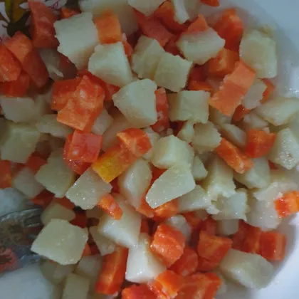 Любимый салат из картофеля в мундире