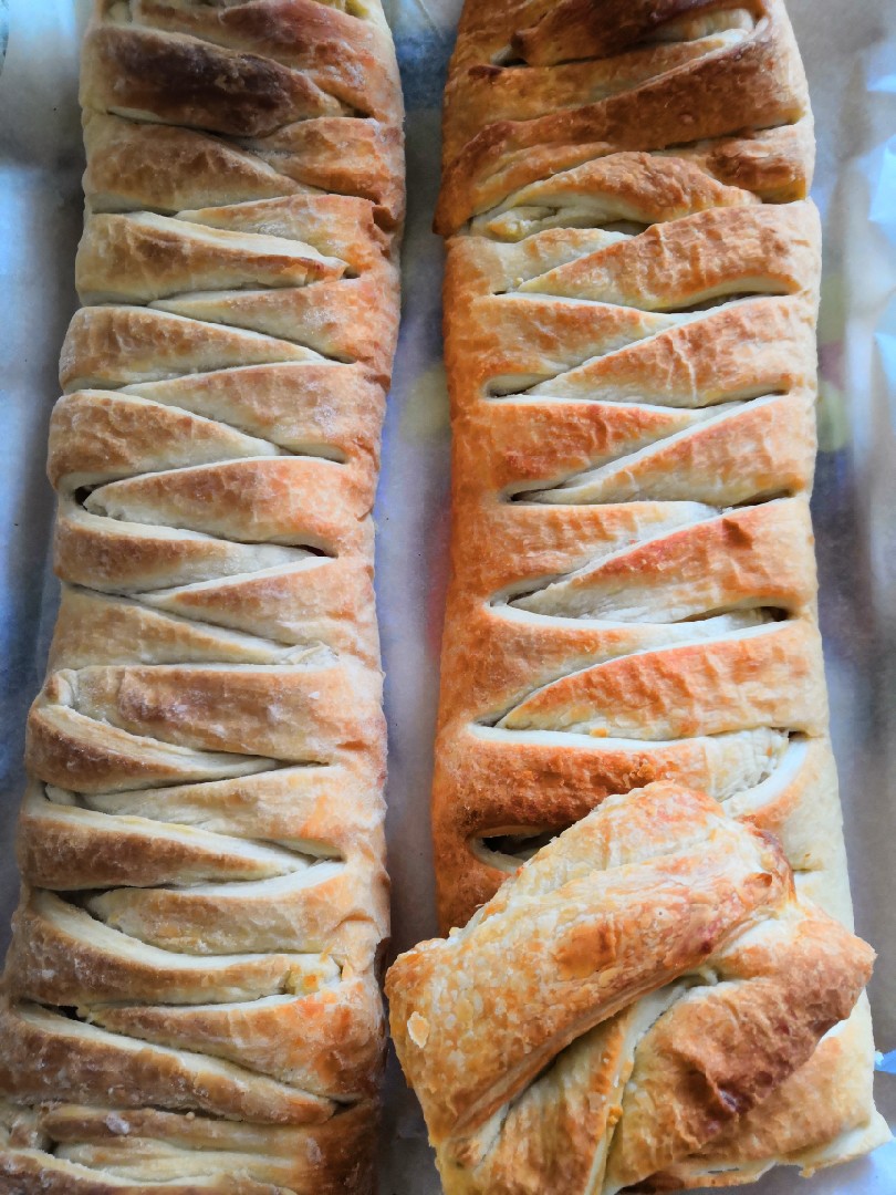 Слоеная косичка