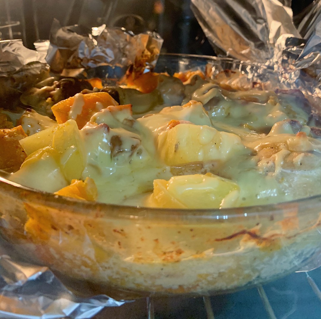 Куриное филе запечённое с тыквой и картофелем 👍🏼