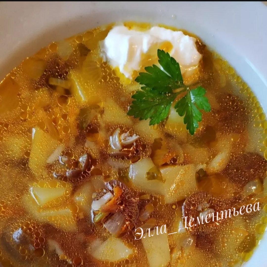 Суп с грибами и картофелем, пошаговый рецепт на ккал, фото, ингредиенты - Мария
