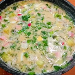 Окрошка на квасе
