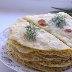 Кыстыбый с картофельным пюре и пшенной кашей