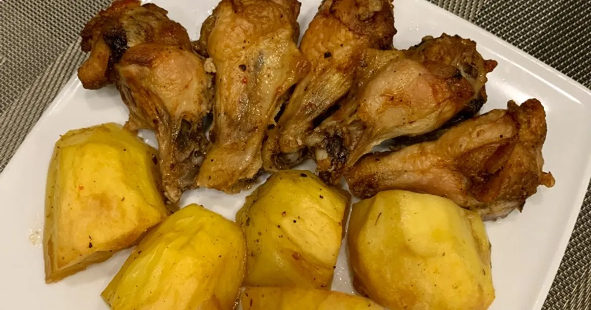 Куриные плечики с картошкой в духовке рецепт с фото пошаговый от Елена ...