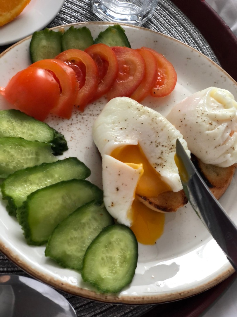 Яйцо пашот в мешочке 🥚