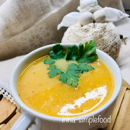 Овощной суп-пюре с рисом