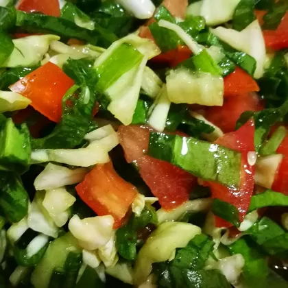 Салат зелёный с черемшой