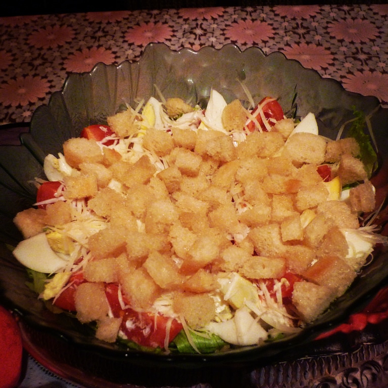 Салат "Цезарь с курицей"