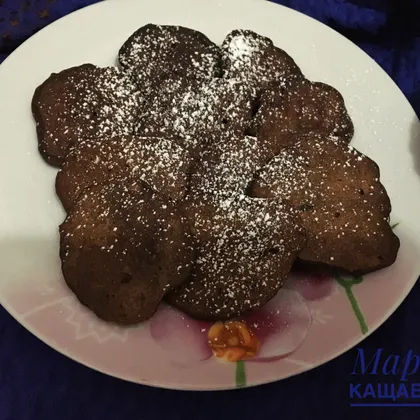 Шоколадные мини-панкейки  с бананом 
