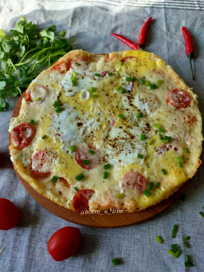 Ленивая пицца на сковороде