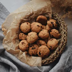 Ореховое печенье с изюмом🍪