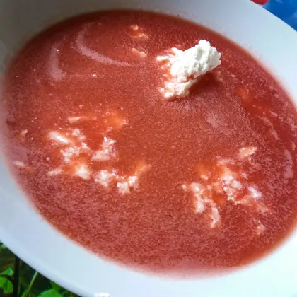 Десертный суп из арбуза