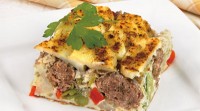 Запеканка картофельная с фрикадельками