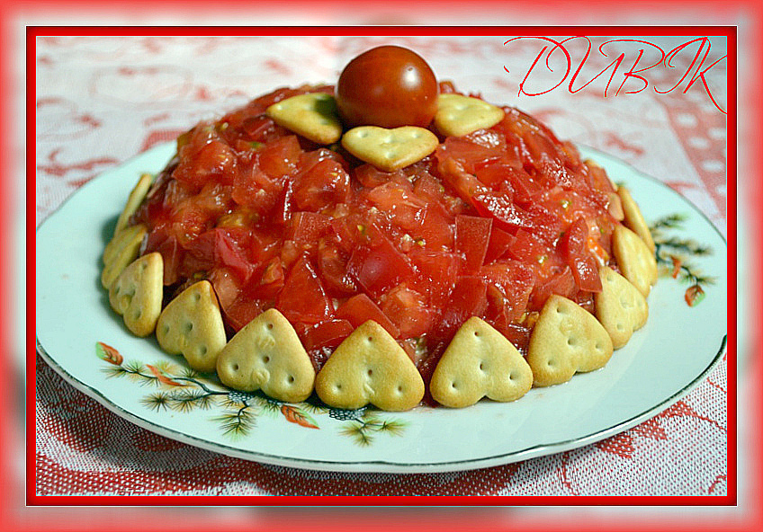 Рецепт №1 Красная шапочка с помидорами