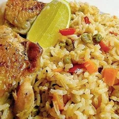 Рис с курицей - Arroz con pollo