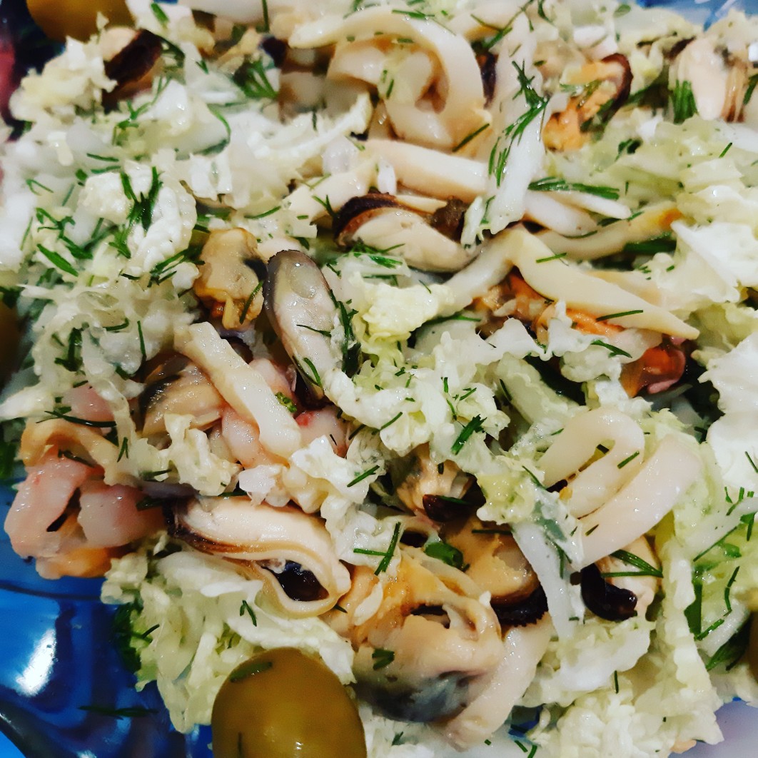 Салат с морепродуктами от Елена