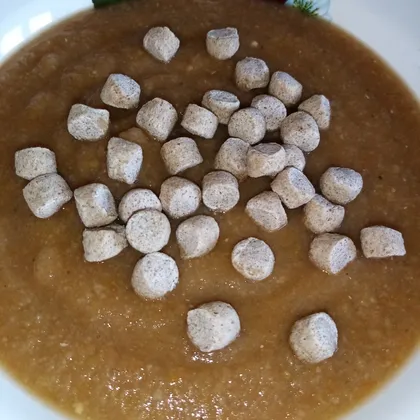Суп-пюре из чечевицы с овощами