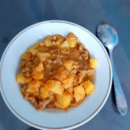 Тушеный картофель "По-деревенски"