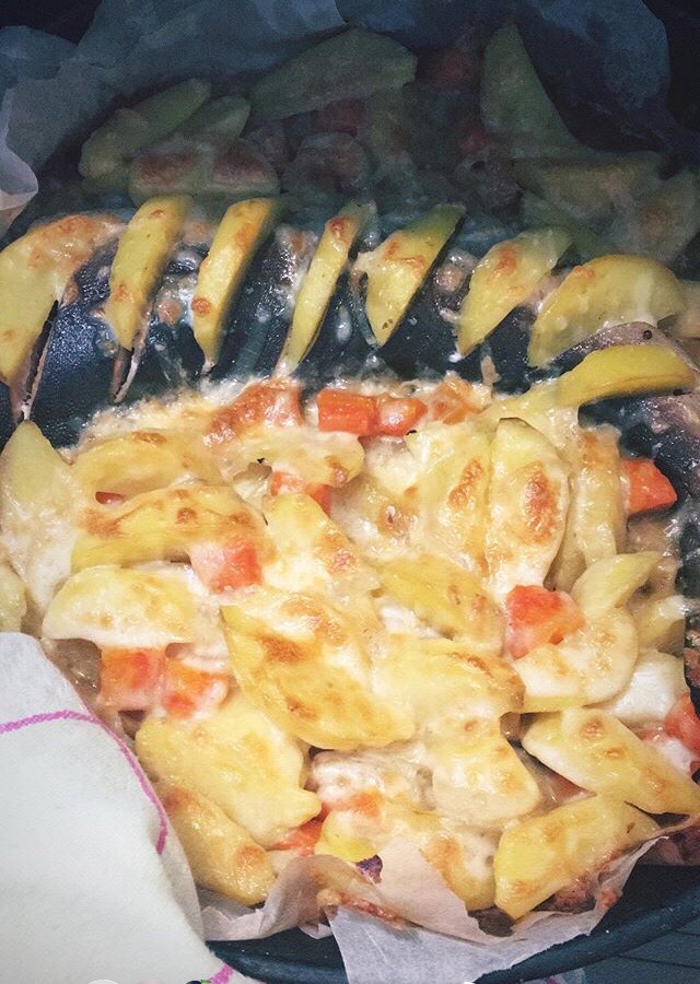 🥕🥔🐟🧀Горбуша с картофелем и сыром