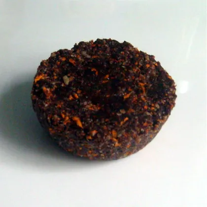 Тыквенный кекс с чёрным кунжутом