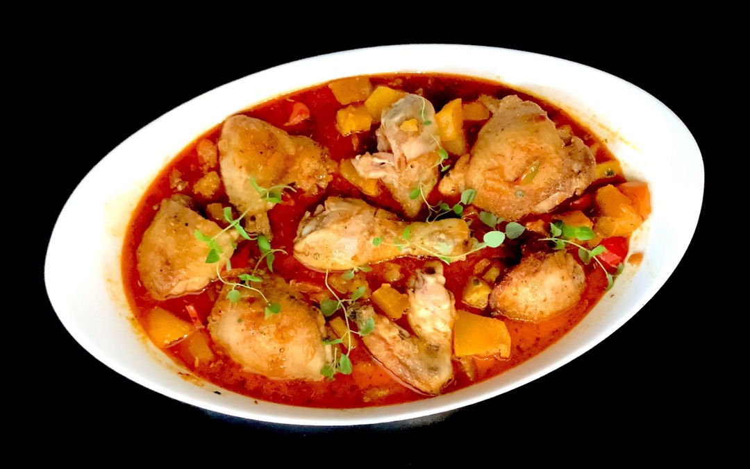 Тыквенный паприкаш с курицей