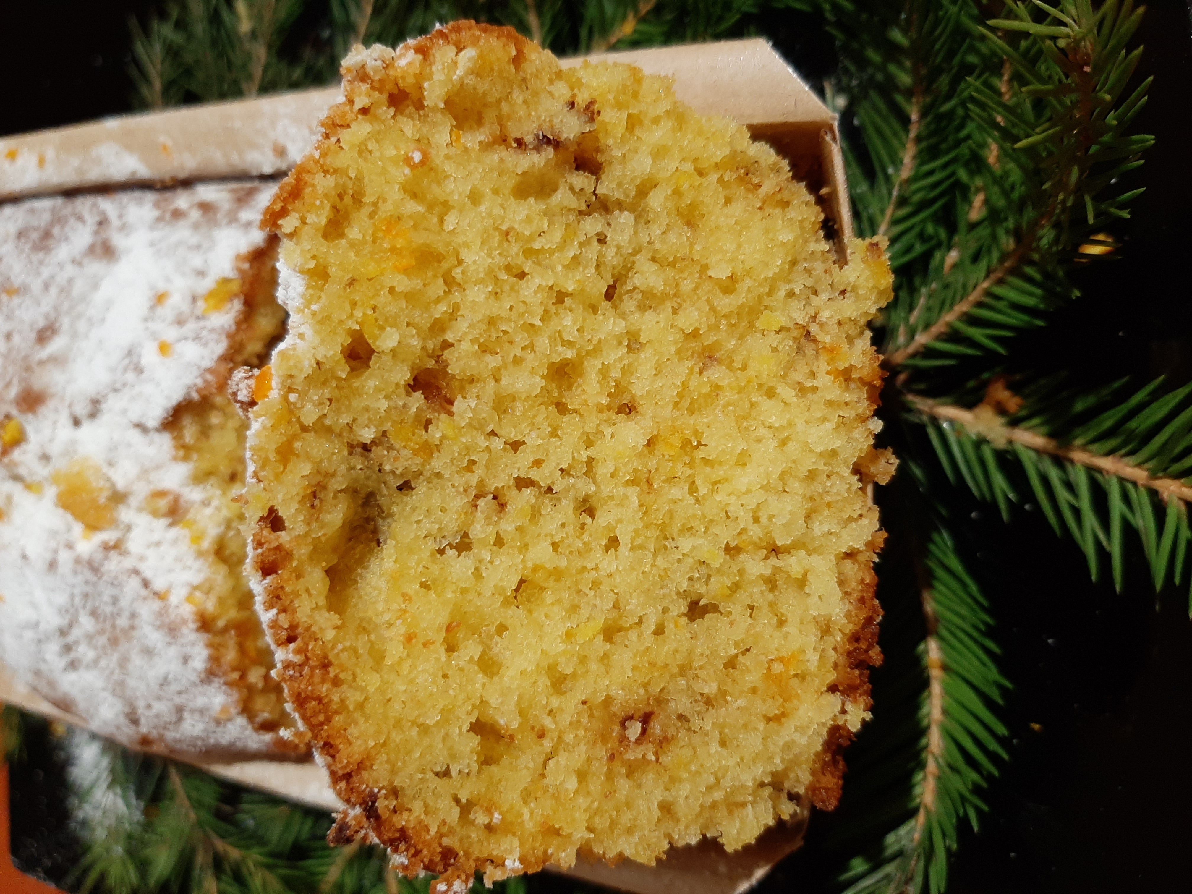 Апельсиновый кекс с шоколадом