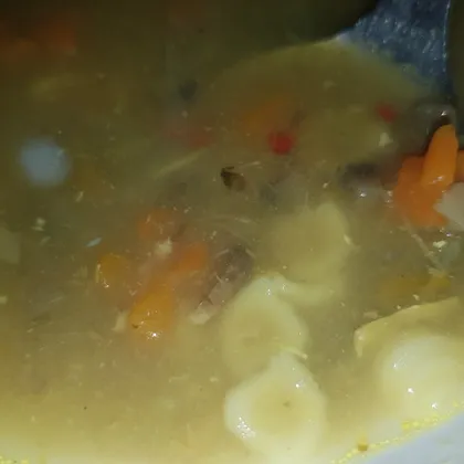 Крем - суп с грибами и ракушками