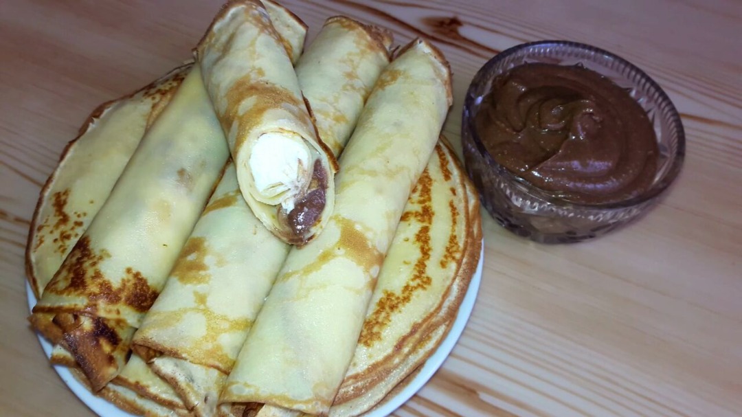 Блинчики! Домашняя Nutella! Блинчики с двойной начинкой! Вы Обязательно должны их попробовать!