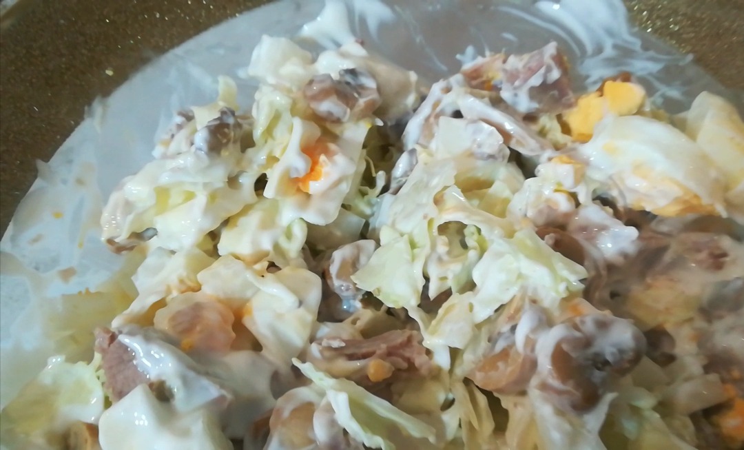 Салат с индейкой