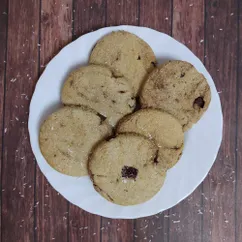 Кокосовое печенье с шоколадом (веганское)