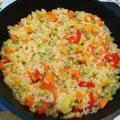 Рис с овощами - готовлю как плов, за исключением одной тонкости!