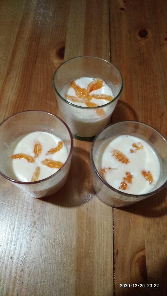 Мандариновая панна котта