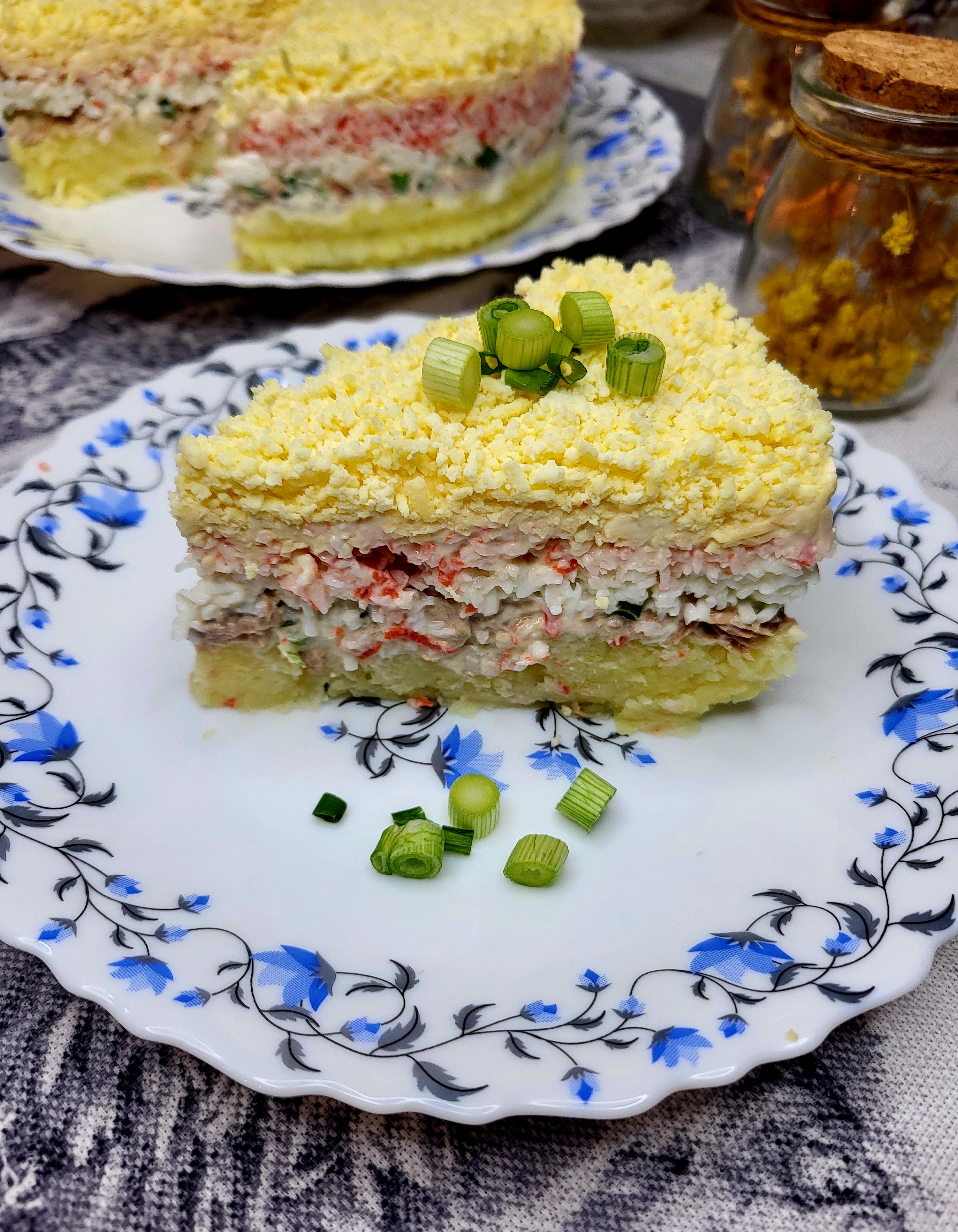 Салат с тунцом 