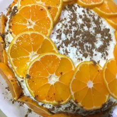 Мандариновый блинный торт👩‍🍳🍊🥞