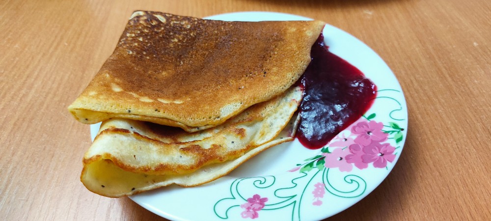 Блины с маком