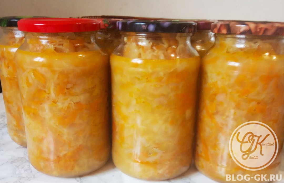 Салат с капустой на зиму
