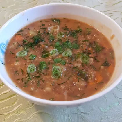 Постный суп - пюре из красной чечевицы