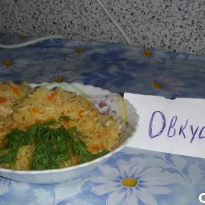 Плов из куриных голеней