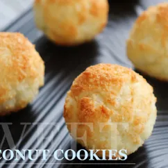 Кокосовое печенье всего из 3 ингредиентов за 20 минут | 3 Ingredient Coconut Cookies ⠀ 