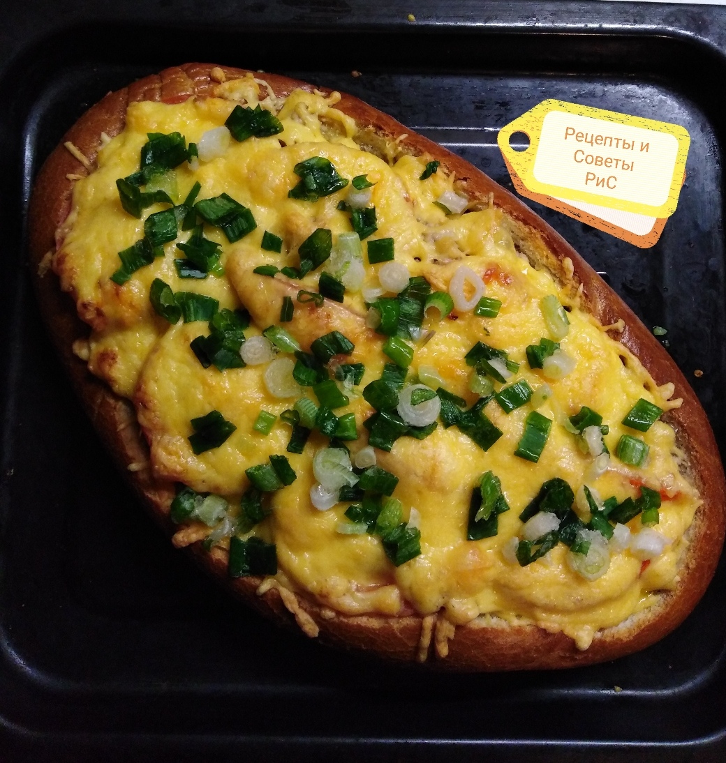 Нереально вкусный и хрустящий фаршированный батон🥖🥖🥖
