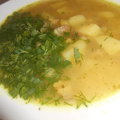 Суп гороховый с сыром по-фински