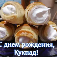 Трубочки с кремом