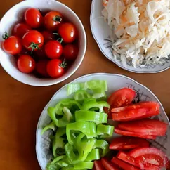 Вкусности к обеду🍅🥬