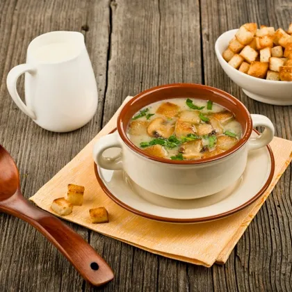 Крем-суп из шампиньонов, рецепт