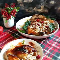 Курица с лисичками и рисом 🎄🍾🥂🍽