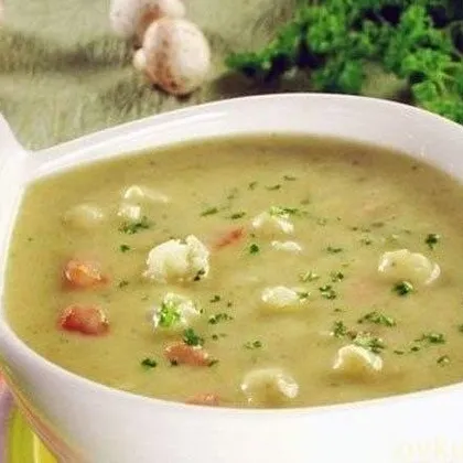 Грибной суп-пюре с картофлем