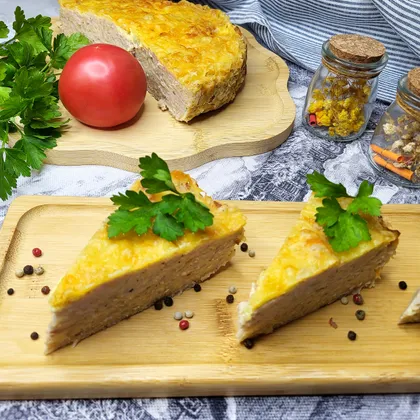 Пирог из кабачков с фаршем и рисом в духовке
