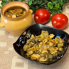 Жаркое из индейки с баклажанами