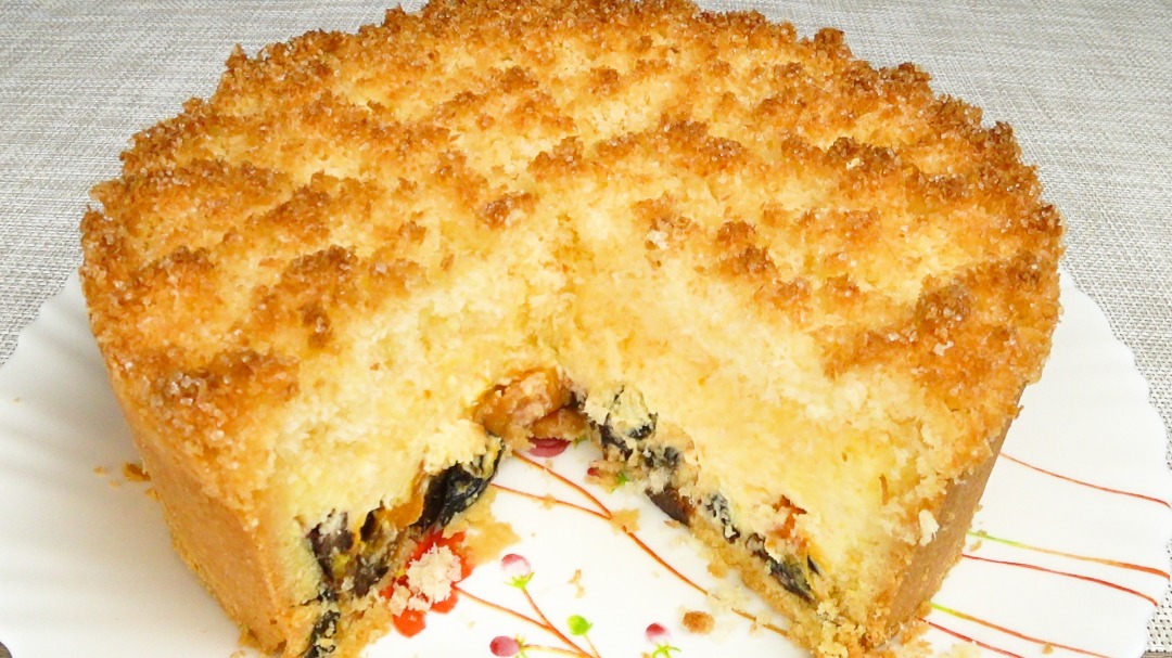 Очень вкусный, нежный и рассыпчатый пирог Кудряшкин | Very tasty, delicate and crumbling pie