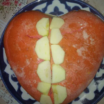 Пирог в форме сердца