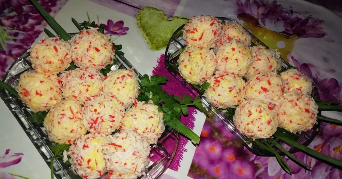 Рафаэлки с крабовыми палочками рецепт с фото пошаговый от Валентина ...
